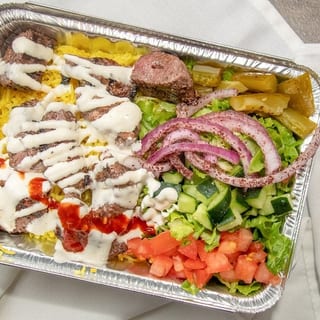 Beef Kebab Over Rice