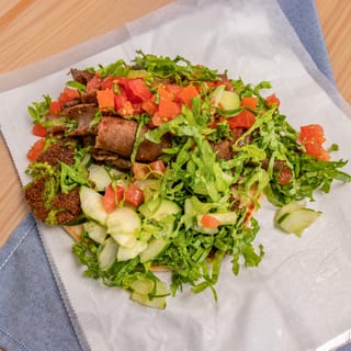 Gyro and Falafel Wrap